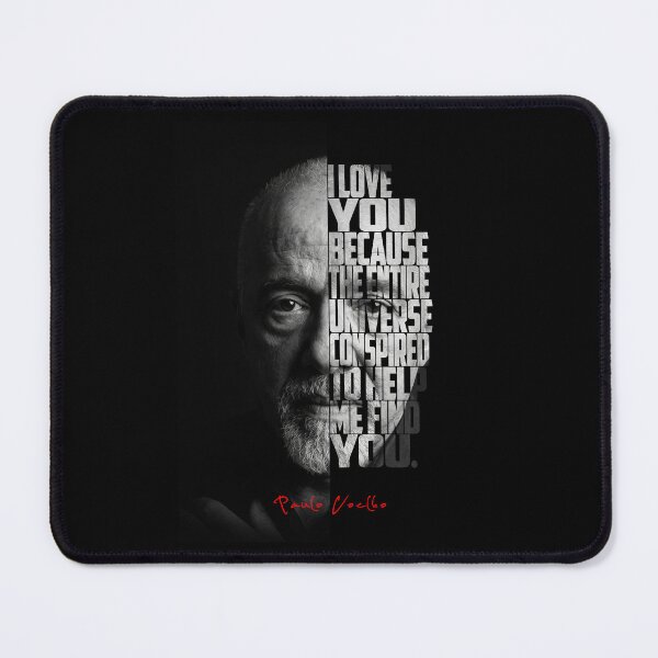 Item preview, Paulo Coelho Split Face Quote Poster designed and sold by Enea Kelo.