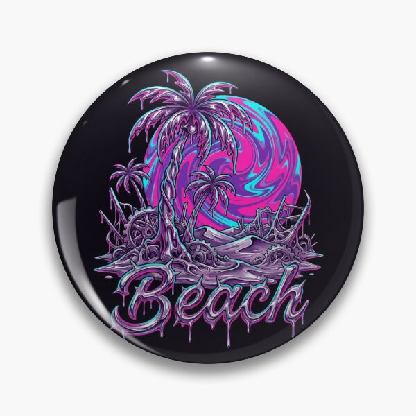 Item preview, Melting Palm Tree Liquid Cyber Beach 2026 designed and sold by MarCinu Art.