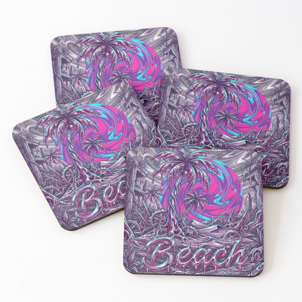 Item preview, Melting Palm Tree Liquid Cyber Beach 2026 designed and sold by MarCinu Art.