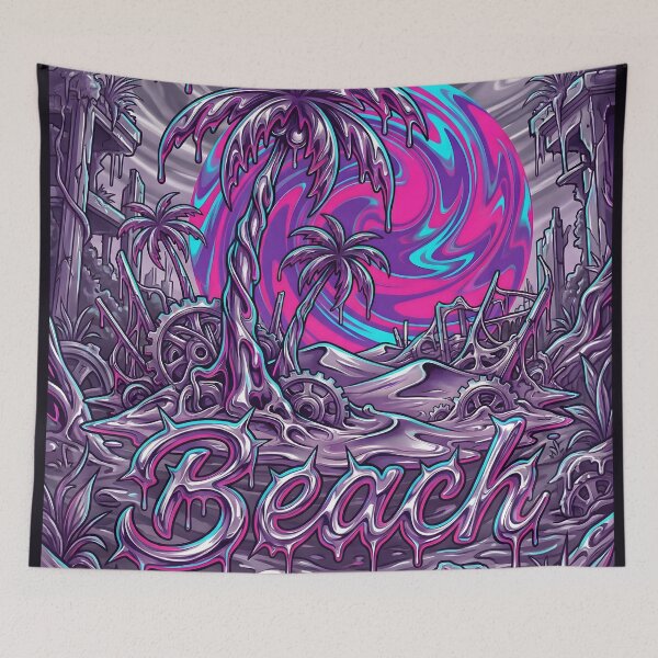 Item preview, Melting Palm Tree Liquid Cyber Beach 2026 designed and sold by MarCinu Art.