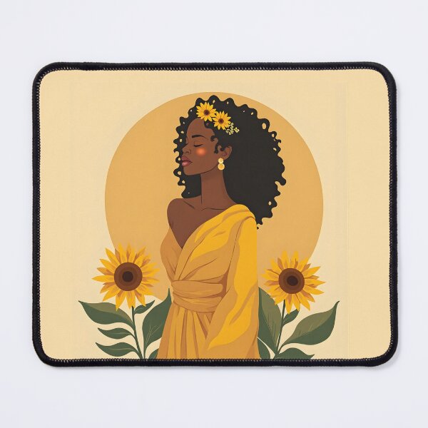 Item preview, Sunflower Unity - Afrocentric Empowerment Art designed and sold by WowDezign.