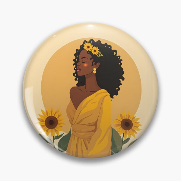 Item preview, Sunflower Unity - Afrocentric Empowerment Art designed and sold by WowDezign.