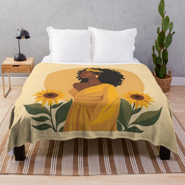 Item preview, Sunflower Unity - Afrocentric Empowerment Art designed and sold by WowDezign.