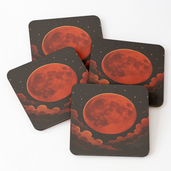 Item preview, Blood Moon – Mystical Lunar Illustration designed and sold by nigejohn.