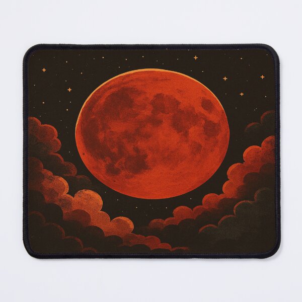Item preview, Blood Moon – Mystical Lunar Illustration designed and sold by nigejohn.