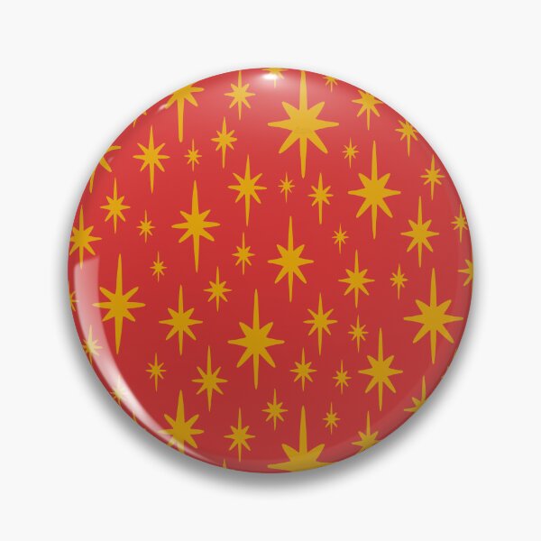 Item preview, Retro Starburst Pattern | Mid Century Modern Gold Stars Celestial Design designed and sold by Carrie Cantwell Art.