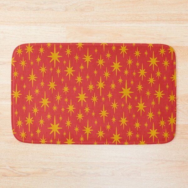 Item preview, Retro Starburst Pattern | Mid Century Modern Gold Stars Celestial Design designed and sold by Carrie Cantwell Art.