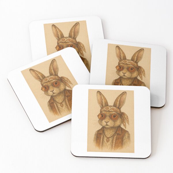 Item preview, 70s Boho Hippie Bunny designed and sold by Lyvion design.