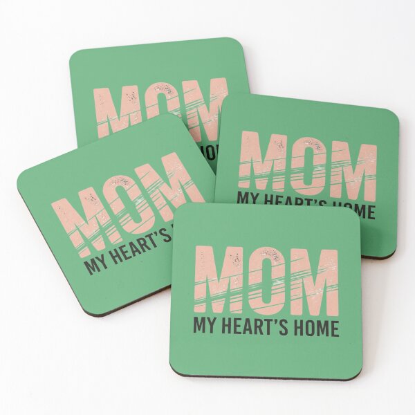 Item preview, Heart’s Home Mother’s Day Gift - Minimalist Aesthetic Peach & Black designed and sold by InkWeaveShop.