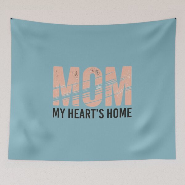Item preview, Heart’s Home Mother’s Day Gift - Minimalist Aesthetic Peach & Black designed and sold by InkWeaveShop.