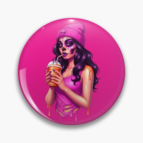 Item preview, Neon Sugarskull Queen Gothic - Kawaii Day of the Dead Alternative Streetwear designed and sold by Rebel-Candy.