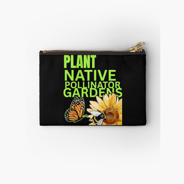 Item preview, Plant Native Pollinator Gardens Bright Neon Text Colorful Design designed and sold by EarthArtDesigns.