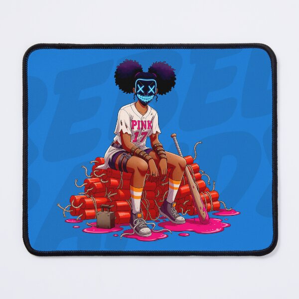 Item preview, Neon Chaos Boom-Box Babe Rebel - Kawaii Urban Punk Streetwear designed and sold by Rebel-Candy.