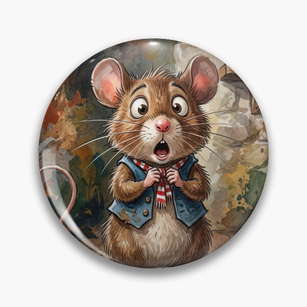 Item preview, Surprised Mouse In Watercolor designed and sold by Maria Dryfhout.