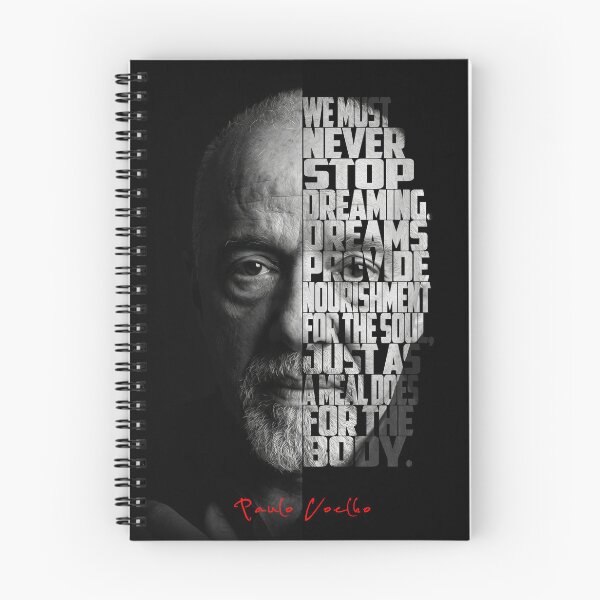 Item preview, Paulo Coelho Split Face Quote Poster designed and sold by Enea Kelo.