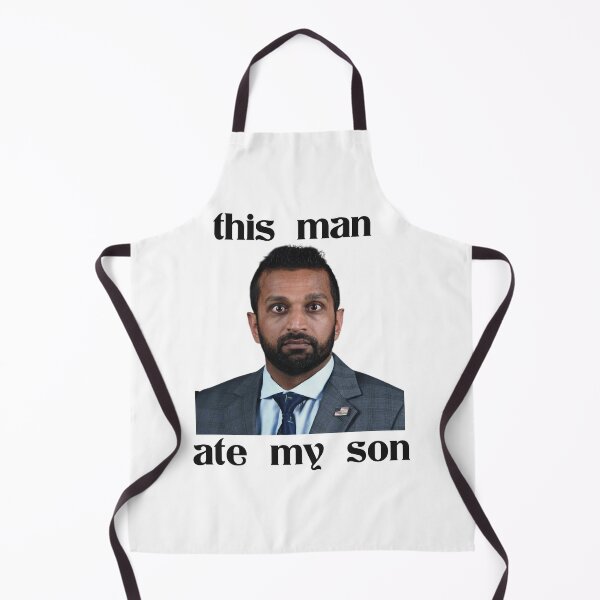 Item preview, Funny Political Meme This Man Ate My Son Kash Patel designed and sold by Seamlessly Buffalo.
