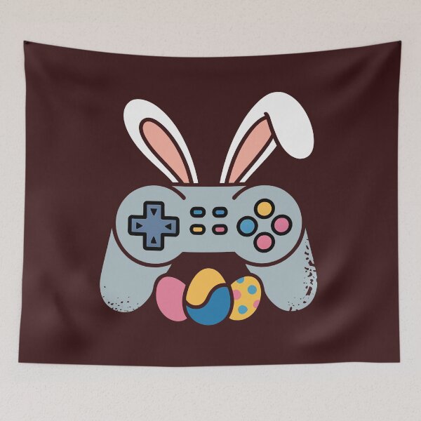 Item preview, Easter Bunny Gamer Controller Graphic Design designed and sold by PrintAtelier.