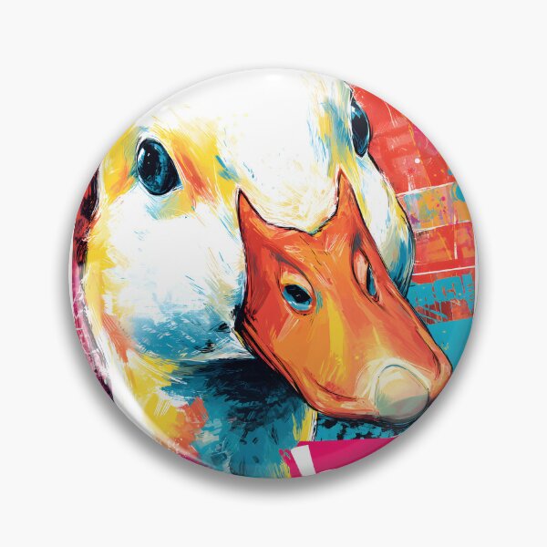 Aperçu de l'œuvre Affirmez votre compassion à travers des œuvres d'art colorées représentant des canards et portant un message anti-foie gras audacieux. créée et vendue par OlfactoART Studio.