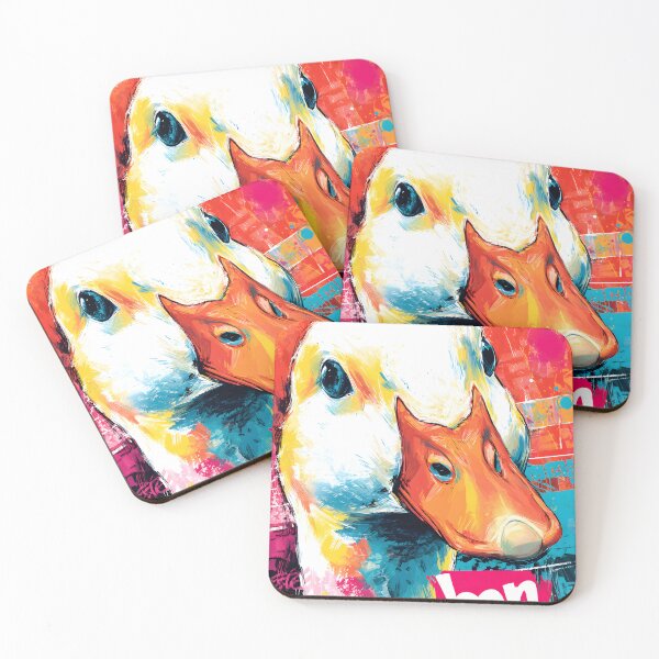 Item preview, Stand with Compassion Through Colorful Duck Protest Art with Bold Anti Foie Gras Message designed and sold by OlfactoART Studio.