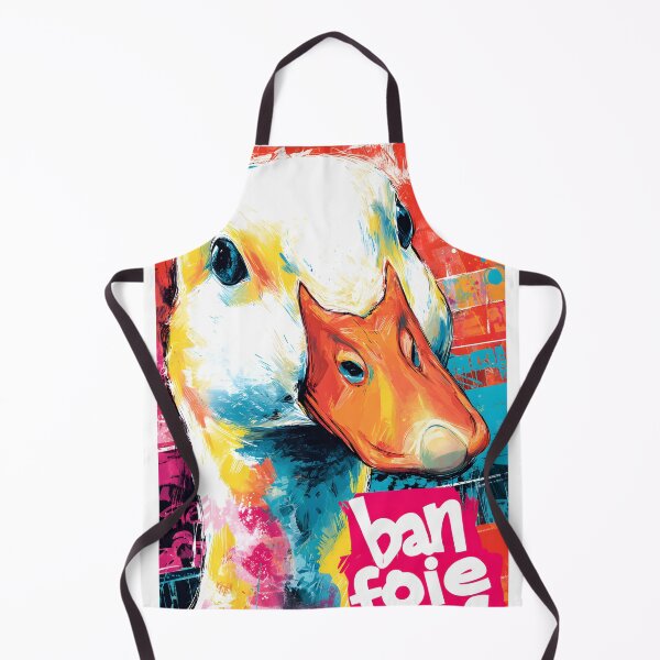Item preview, Stand with Compassion Through Colorful Duck Protest Art with Bold Anti Foie Gras Message designed and sold by OlfactoART Studio.