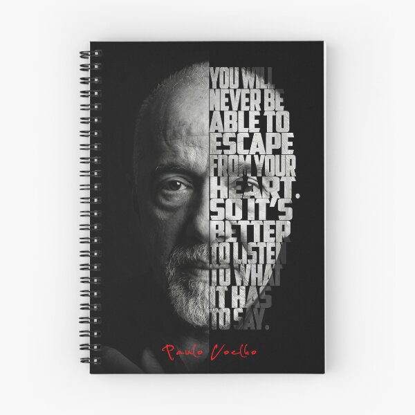 Item preview, Paulo Coelho Split Face Quote Poster designed and sold by Enea Kelo.