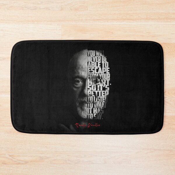 Item preview, Paulo Coelho Split Face Quote Poster designed and sold by Enea Kelo.