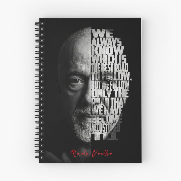 Item preview, Paulo Coelho Split Face Quote Poster designed and sold by Enea Kelo.