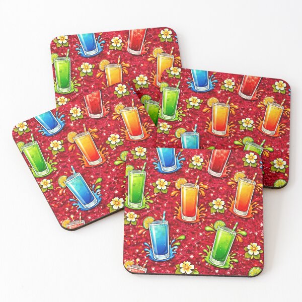 Item preview, Sparkle Red Cocktail Splash Pattern designed and sold by VividOddityCo.