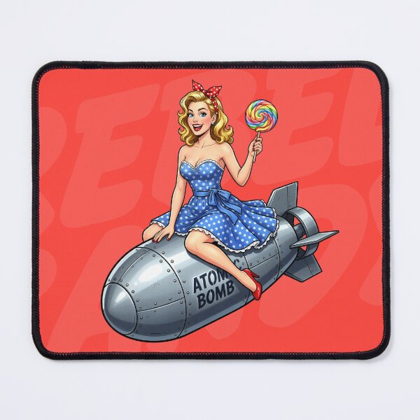 Item preview, Sweet Bomb Pinup Retro Rocket - Vintage Kitsch Bomb designed and sold by Rebel-Candy.