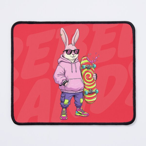 Item preview, Sour Swirl Skater Bunny - Kawaii Grunge Streetwear designed and sold by Rebel-Candy.