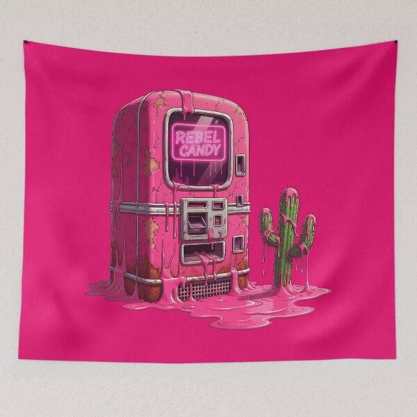 Item preview, Pink Meltdown Vending Machine - Pastel Grunge Slime designed and sold by Rebel-Candy.