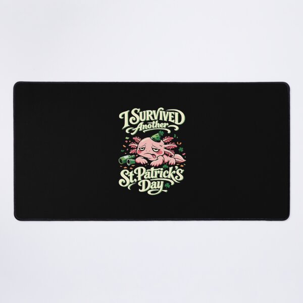 Item preview, Axolotl Survived Another St. Patrick's Day — Funny Hungover Amphibian Illustration designed and sold by NaturEdeN.