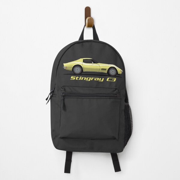 Item preview, C3 Yellow Corvette illustration designed and sold by blackdogshop.