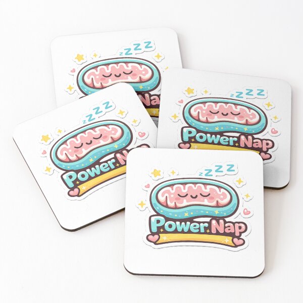 Item preview, Power Nap - Cute Mitochondria Biology Pun designed and sold by 2ndOrderDesigns.