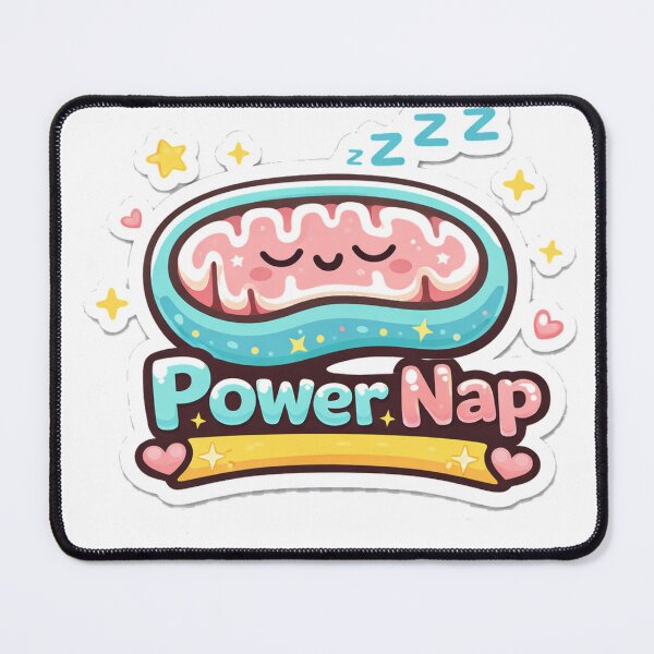 Item preview, Power Nap - Cute Mitochondria Biology Pun designed and sold by 2ndOrderDesigns.