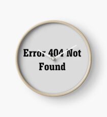 Error 404 Not Found Clock