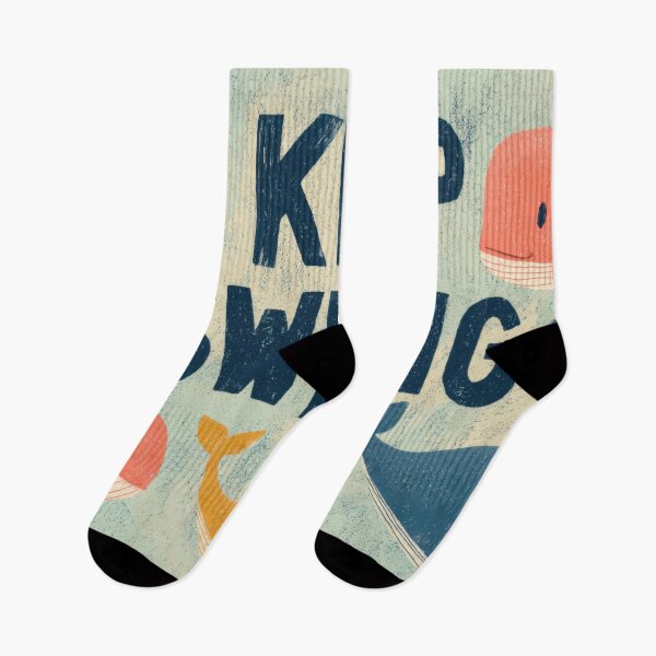 Item preview, Keep swimming with colorful whales designed and sold by anytka.