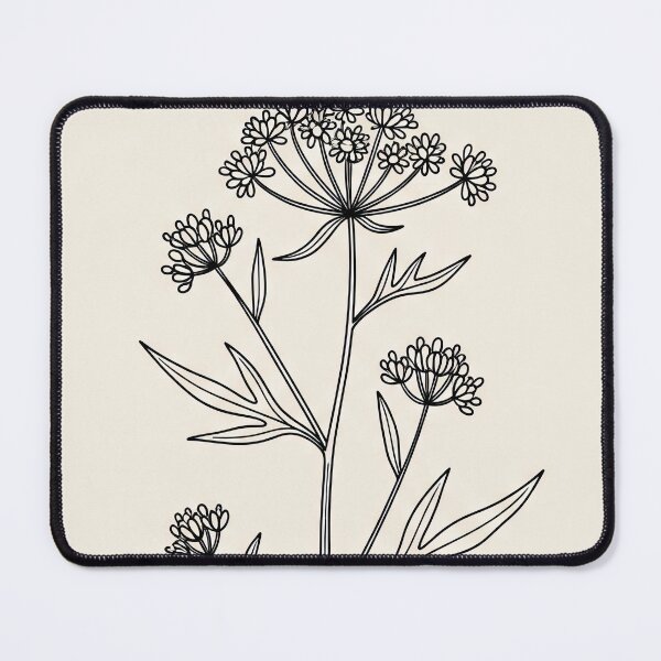 Item preview, Minimalist Wildflower Botanical Line Art designed and sold by MrHamsterDesigns.