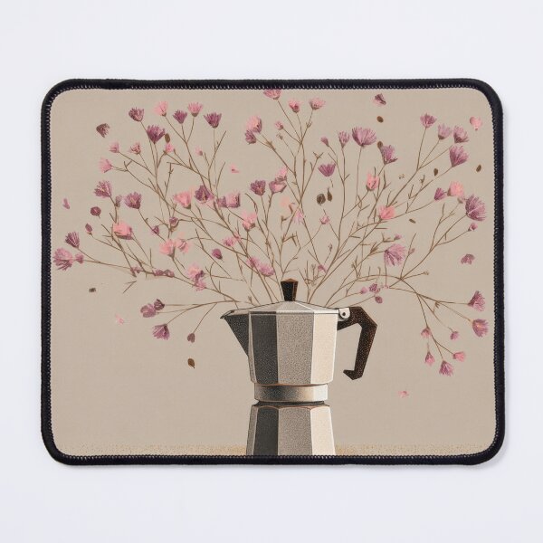Item preview, Coffee pot holds flowers in a vase designed and sold by anytka.