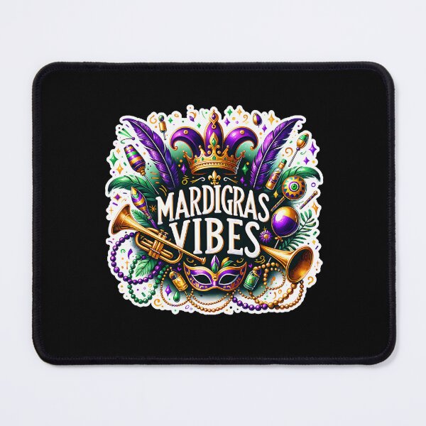 Item preview, Mardi Gras Vibes Celebration Design – Vibrant Carnival Art for Party Outfits designed and sold by artedigital99.