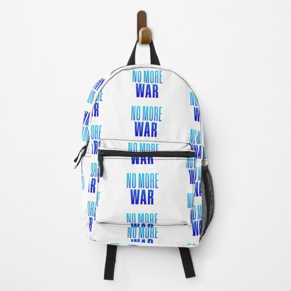 Item preview, No More War, Blue Typography designed and sold by Memes N Lore .