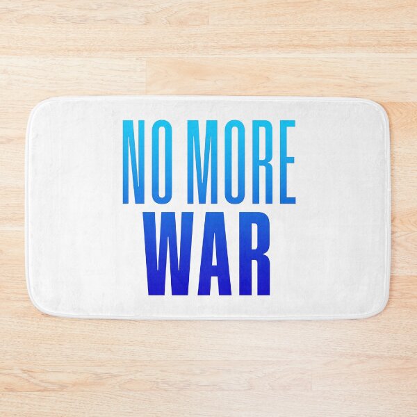 Item preview, No More War, Blue Typography designed and sold by Memes N Lore .
