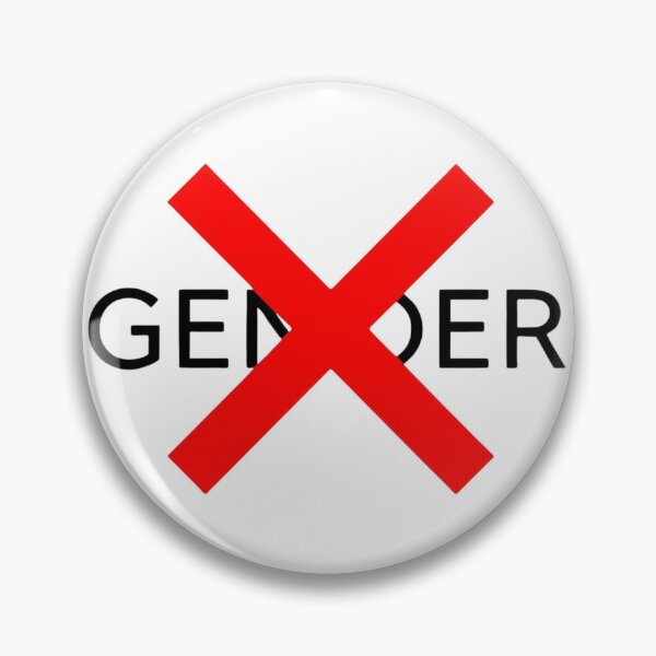 Item preview, Red X No Gender Abolish Binary Identity designed and sold by rainbowgremlin.