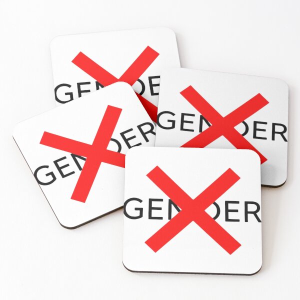Item preview, Red X No Gender Abolish Binary Identity designed and sold by rainbowgremlin.