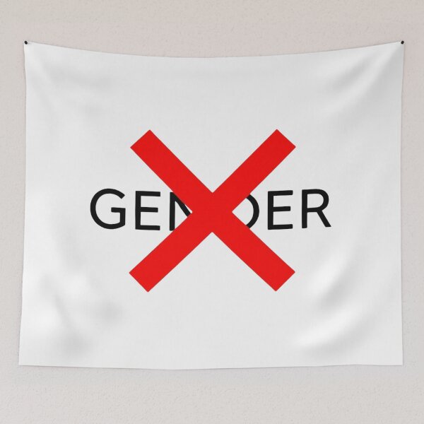 Item preview, Red X No Gender Abolish Binary Identity designed and sold by rainbowgremlin.