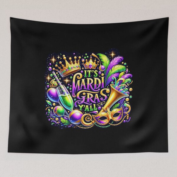Item preview, MardiGras Vibes Celebration – Vibrant Carnival Art for Party Outfits designed and sold by artedigital99.