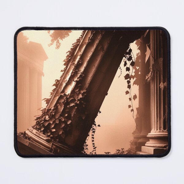 Item preview, Fallen Greek Column at Dusk — Classical Ruins Aesthetic Print designed and sold by semenol.