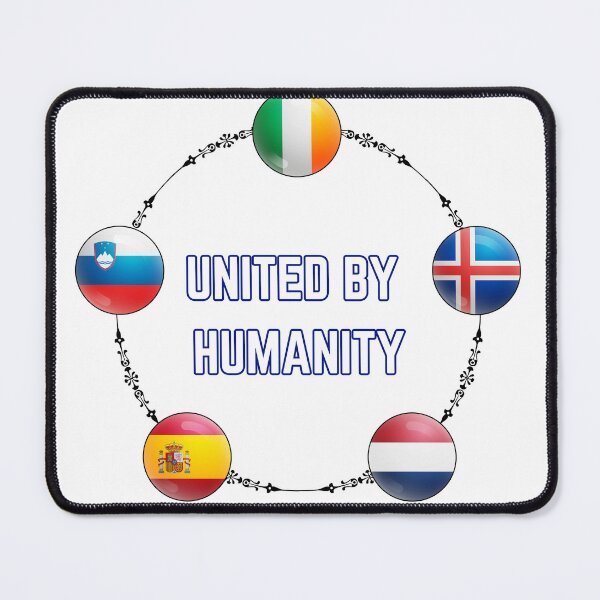 Item preview, United by Humanity designed and sold by EurovisionTom.
