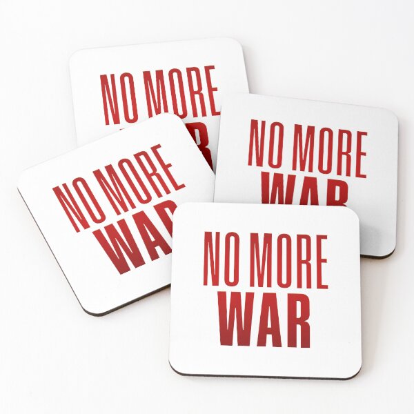 Item preview, No More War, Red Typography designed and sold by Memes N Lore .