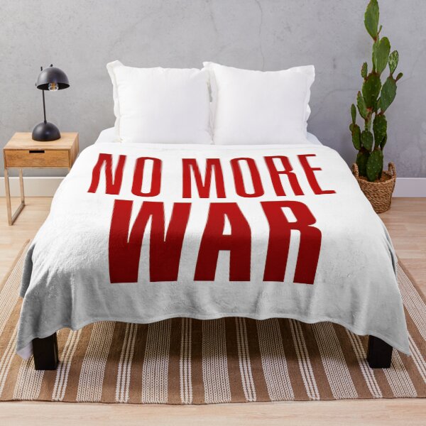 Item preview, No More War, Red Typography designed and sold by Memes N Lore .